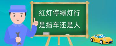 红灯停绿灯行是指车还是人-闯红灯有什么处罚